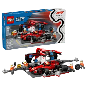 LEGO® (60443) City F1® Pit Stop & Pit Crew with Ferrari Car